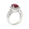 Image 4 : 5.52 ctw Ruby and Diamond Ring - 14KT White Gold