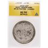 1916 Egypt Husayn Kamil AR 20 Piastres Coin ANACS AU50 Details