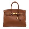Hermes Gold Courchevel Leather Birkin 35 cm GHW Handbag