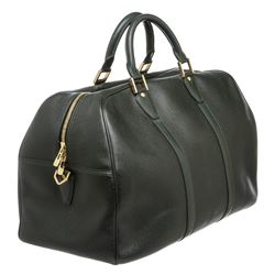 Louis Vuitton Green Taiga Leather Kendall PM Travel Bag Luggage