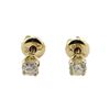 0.35 ctw Diamond Stud Earrings - 10KT & 14KT Yellow Gold