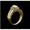 Image 4 : 14KT Yellow Gold 0.95 ctw Diamond Unity Ring