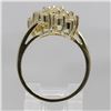 Image 4 : 0.64 ctw Diamond Cluster Ring - 14KT Yellow Gold