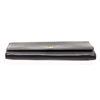 Image 4 : Prada Black Pebbled Leather Flap Wallet