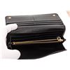 Image 7 : Prada Black Pebbled Leather Flap Wallet