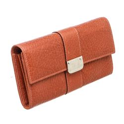 Gucci Orange Leather Long Wallet