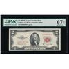 Image 1 : 1953C $2 Legal Tender STAR Note PMG 67EPQ