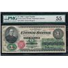 Image 1 : 1862 $1 Legal Tender Note PMG 55