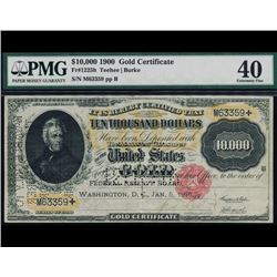 1900 $10,000 Gold Certificate PMG 40