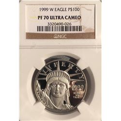 1999-W $100 Platinum Eagle Coin NGC PF70 Ultra Cameo