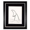 Image 1 : Wyland, "Whale Tail" Framed Original Sketch, Hand Signed with Certificate of Authenticity.