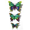 Image 1 : Patricia Govezensky- Original Painting on Cutout Steel (Set of 3) "Set of 3 Butterflies"