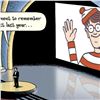 Image 2 : Bizarro! "Waldo" Numbered Limited Edition Hand Signed by creator Dan Piraro; Letter of Authenticity.