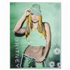 Image 1 : Ringo, "Brittney" One-of-a-Kind Hand-Pulled Silkscreen and Mixed Media Painting on Canvas, Hand Sign