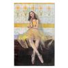 Image 1 : Alex Zwarenstein, "Little Ballerina" Original Oil Painting on Canvas, Hand Signed with Certificate o