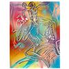 Image 1 : Mark Kostabi "Sexting (Primary Explosion)" Hand Signed Original Artwork with COA.