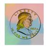 Image 1 : Steve Kaufman (1960-2010), "1962 Dime" Hand Painted Limited Edition Silkscreen on Canvas, Numbered 4