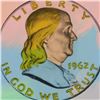 Image 2 : Steve Kaufman (1960-2010), "1962 Dime" Hand Painted Limited Edition Silkscreen on Canvas, Numbered 4