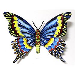 Patricia Govezensky- Original Painting on Cutout Steel "Butterfly CLXXVII"