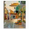 Image 1 : Marilyn Simandle, "Cobblestone Village" Limited Edition on Canvas, Numbered and Hand Signed with Let