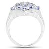 Image 2 : 2.38 Carat Genuine Tanzanite .925 Sterling Silver Ring (size 7)