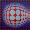 Image 2 : Victor Vasarely (1908-1997), "VP Host" Heliogravure Print, Titled Inverso.