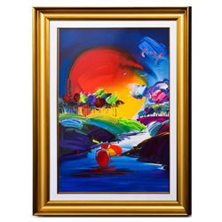 Peter Max- Original Mixed Media "Without Borders II 2008 #274"