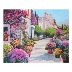 Howard Behrens (1933-2014), "Blissful Burgundy" Limited Edition on Canvas, Numbered and Signed with 