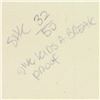 Image 3 : Steve Kaufman (1960-2010), "I Love Brooklyn" Limited Edition Hand Pulled Silkscreen on Canvas, Numbe