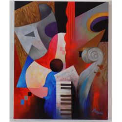 ARBE- Acrylic and Mixed Media on Canvas "Theatrical"