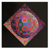 Image 1 : Victor Vasarely (1908-1997), "Planetary" Heliogravure Print, Titled Inverso.