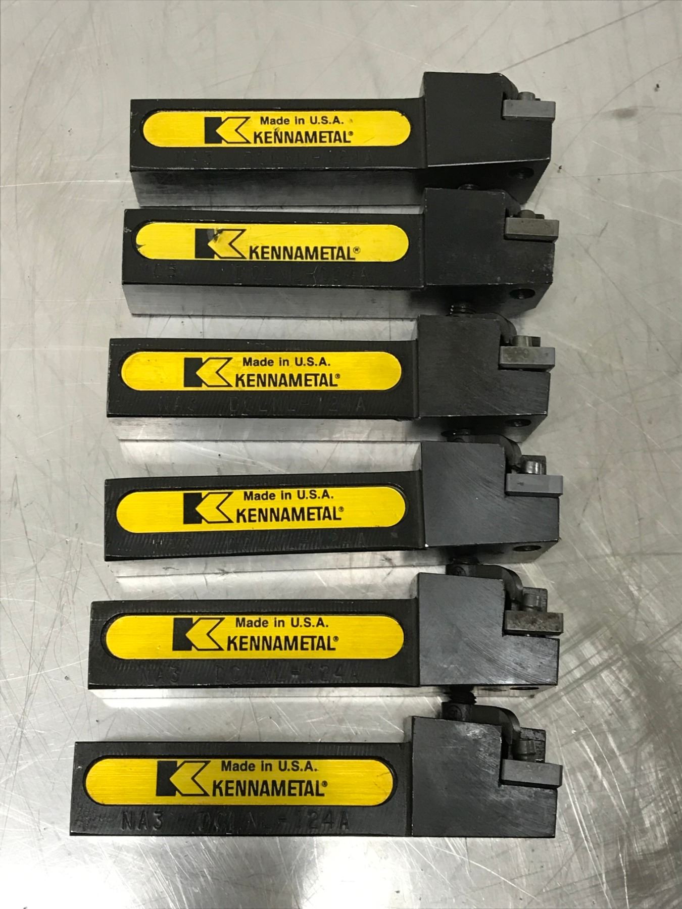 (6) KENNAMETAL LATHE TURNING TOOL