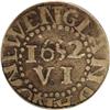 Image 2 : 1652 6PENCE Pine Tree Sixpence Fine 12 PCGS. Noe-33, C