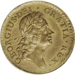 1723 1/2P Rosa Americana Halfpenny, Crown MS62 Brown P