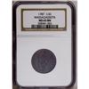 Image 3 : 1787 1/2 C Massachusetts Half Cent MS63 Brown NGC. Ryd