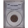 Image 1 : 1855 1/2 C MS65 Brown PCGS. B-1, C-1, R.1. Aqua and go