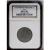 Image 3 : 1793 1C Wreath Cent--Vine and Bars--MS61 Brown NGC. S-