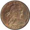 Image 1 : 1807/6 1C Large 7 MS62 Brown NGC. S-273, Die State IV,