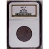 Image 1 : 1847 1C MS65 Brown NGC. N-20, R.3. Deep chocolate-brow