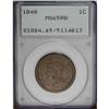 Image 1 : 1848 1C MS65 Red and Brown PCGS. N-2, High R.1. GDS b.