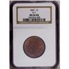 Image 1 : 1852 1C MS66 Red and Brown NGC. N-14, R.1, LDS. Attrib