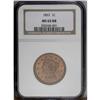Image 1 : 1853 1C MS65 Red and Brown NGC. N-21, High R.3. GDS b.