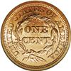 Image 2 : 1855 1C Upright 5s MS65 Red PCGS. N-4.Full blazing red
