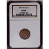 Image 1 : 1857 1C MS64 NGC. Deep golden-brown in color, this sat