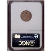 Image 2 : 1860 1C Pointed Bust MS63 NGC. FS-006.4. A satiny tan-