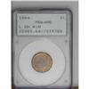 Image 1 : 1864 1C L On Ribbon MS64 Red and Brown PCGS.