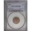 Image 1 : 1870 1C MS64 Red and Brown PCGS. Bold N in ONE. This p