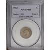 Image 1 : 1862 1C PR65 PCGS. The 1862 is the most frequently enc