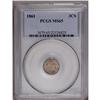 Image 1 : 1861 3CS MS65 PCGS. Frosty and lustrous with rich gold