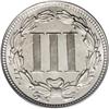 Image 2 : 1867 3CN MS66 PCGS. Boldly struck by clashed dies, wit